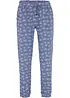 Pantalon doux en jersey viscose extensible avec imprimé, bonprix