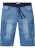 Bermuda long en jean, Loose, bonprix