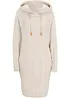 Robe en maille à capuche avec torsades, bonprix