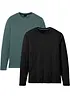 Lot de 2 T-shirts manches longues, bonprix