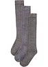 Lot de 3 paires de chaussettes hautes thermiques avec intérieur éponge doux, bonprix