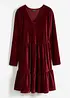 Mini-robe en velours élastique, bonprix