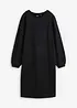 Robe en molleton avec manches ballon et fente, bonprix