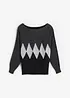 Pull avec motif losanges, bpc selection