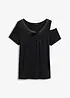 T-shirt à application de strass et découpes, BODYFLIRT