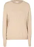 Pull col rond en maille, bonprix