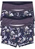 Lot de 4 boxers femme avec coton, bonprix