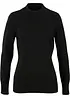 Pull basique en fine maille à col montant, bonprix