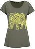 T-shirt en coton avec imprimé devant, manches courtes, bonprix