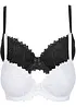 Lot de 2 soutiens-gorge avec coques et armatures, bonprix