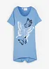 T-shirt long à pans et imprimé papillon, bonprix
