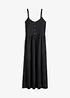 Robe en jersey à volants et patte de boutonnage décorative, bonprix