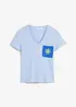 T-shirt avec broderie, bonprix