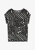 T-shirt fluide et oversize en viscose extensible, bonprix