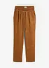 Pantalon taille élastiquée 100 % lin, bonprix