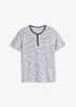 T-shirt à col Henley, 100% coton, bonprix