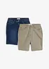 Lot de 2 bermudas en jean extensible, Regular, bonprix