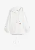 Blouse ample avec capuche en lin mélangé, bonprix