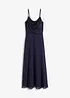 Robe à fines bretelles et haut à sequins brodés, bonprix