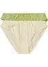 Lot de 2 slips avec dentelle, bonprix