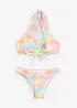 Bikini dos nu (ens. 2 pces) à fronces, bonprix