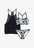 Tankini avec haut de bikini brassière (ens. 3 pces), bonprix