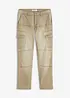 Jean cargo droit extensible, Regular, bonprix
