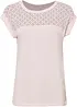 T-shirt avec dentelle, bonprix
