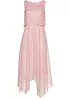 Robe premium en crêpe avec dentelle, bonprix