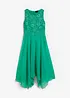 Robe premium en crêpe avec dentelle, bonprix