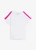T-shirt 100% coton avec galon fluo, bonprix