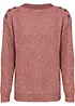 Pull oversize à boutons, bonprix