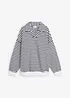 Sweat-shirt col polo et encolure en V, bonprix