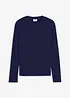 T-shirt côtelé manches longues 100 % coton, bonprix
