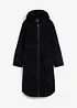 Manteau en velours côtelé 100% coton avec capuche doublée peluche, bonprix