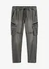 Jogger droit effet jean et poches cargo, Regular, bonprix