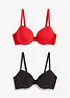 Lot de 2 soutiens-gorge coton à coques, bonprix