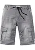 Bermuda en molleton aspect jean, Regular, bonprix