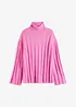 Pull col roulé en maille côtelée, bonprix