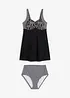Tankini long avec shorty taille haute (ens. 2 pces), bonprix