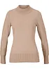 Pull basique en fine maille à col montant, bonprix