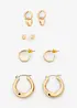 Boucles d’oreille (ens. 8 pces), bonprix