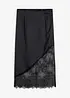 Jupe midi en satin fluide, bonprix