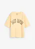 T-shirt doux et oversize en coton extensible, bonprix