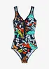 Maillot 1 pièce, zip devant, bonprix