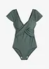 Maillot 1 pièce sculptant style croisé, maintien léger, bonprix