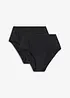 Lot de 2 bas de bikini taille haute, bonprix
