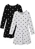 Lot de 2 robes en jersey avec coton, bonprix