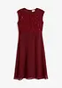 Robe en crêpe à dentelle et sequins brodés, bonprix