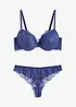 Soutien-gorge à coques + string en dentelle (ens. 2 pces), bonprix